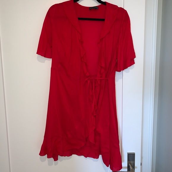 Red wrap dress - Picture 1 of 2